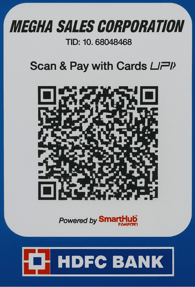 Megha Sales Corporation UPI QR